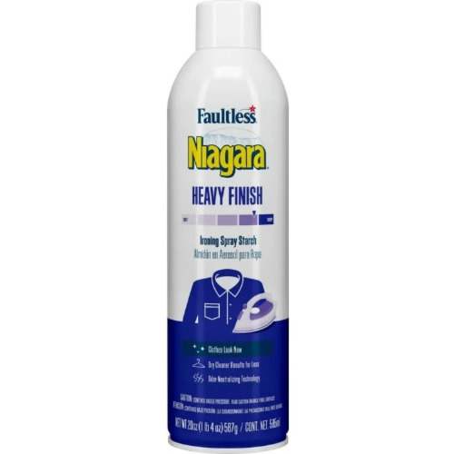 Faultless Niagara Heavy Finish Ironing Spray Starch - 585ml X 3 Pack - View 2