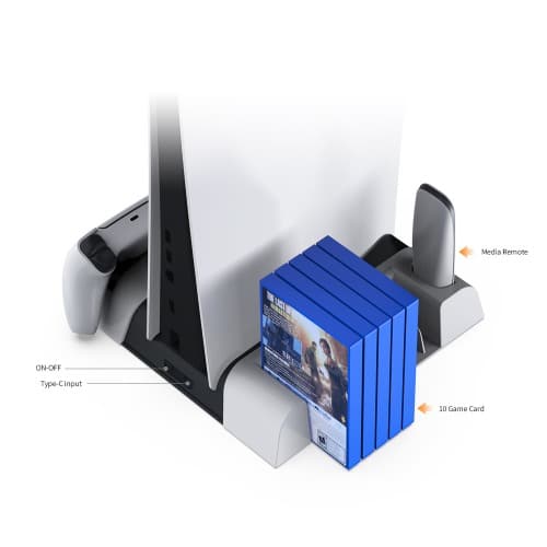 Ps5 Multifunctional Charging Dock With Disc Storage - View 3