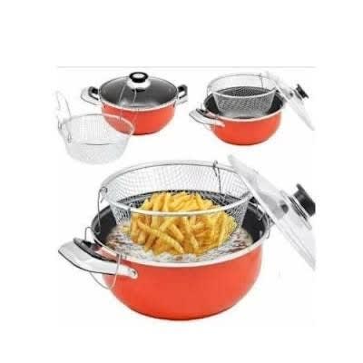 Non-Stick Cooker- Fryer and Steamer- 28cm- 3-in-1 - View 2