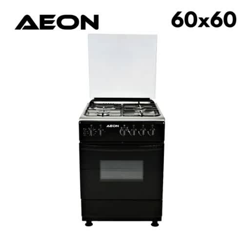 Aeon Gas Cooker 6031 – 60x60cm, 3 Gas + 1 Electric Burner, Strong Pan Support, Oven Lamp, - View 3