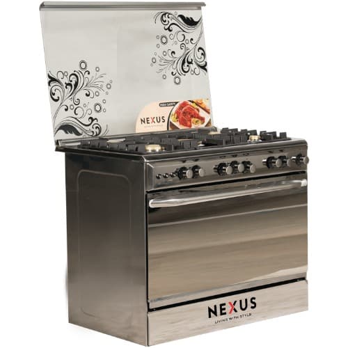 90x60cm 5 Gas Burner Cooker With Gas Oven And Grill - Auto Ignition
