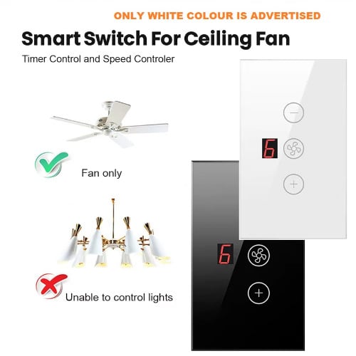 Wifi Smart Fan Switch With Display - View 3