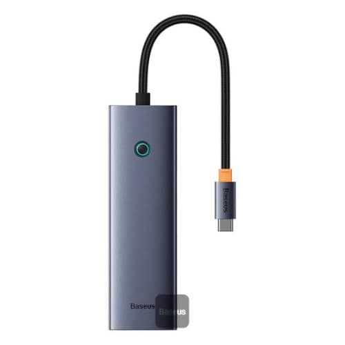 Baseus Metal Gleam Series 7-port Hub Space - Grey - View 2