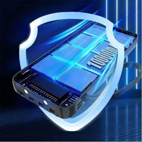 10000mah 12w Portable Powerbank With Inbuilt Fast Charging Cables - View 5