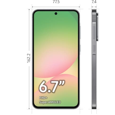Galaxy A56 5G - 6.7" - 256GB ROM - 8GB RAM - Dual SIM - Fingerprint - 5000mAh - Gray - View 2