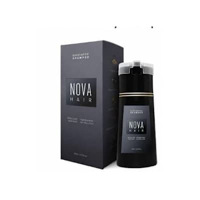 Nova Hair Instant Black Hair Dye Shampoo - 200ml