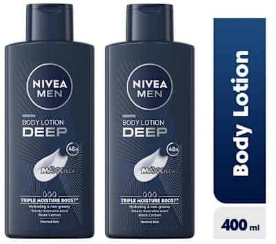 Men's Deep Body Lotion - 400ml - Pack Of 2