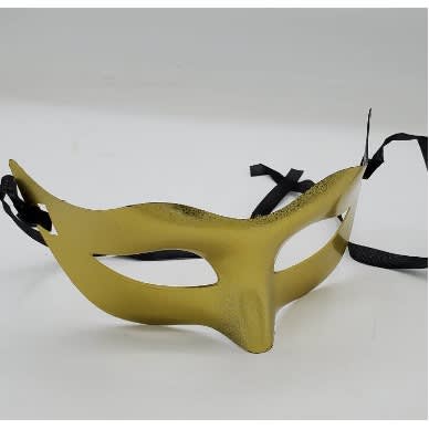 Premium Venetian Masquerade Matte Retro Half Face Zoro Mask- Gold