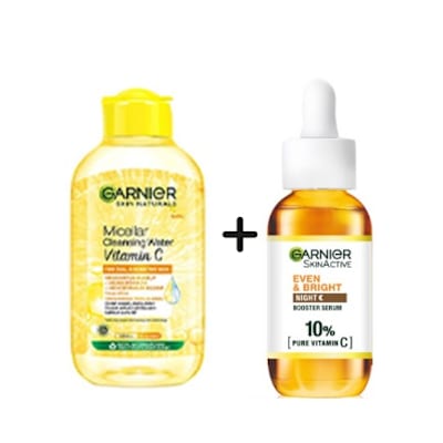 Garnier Micellar &night Serum Bundle (melt In The Day Glow At Night).