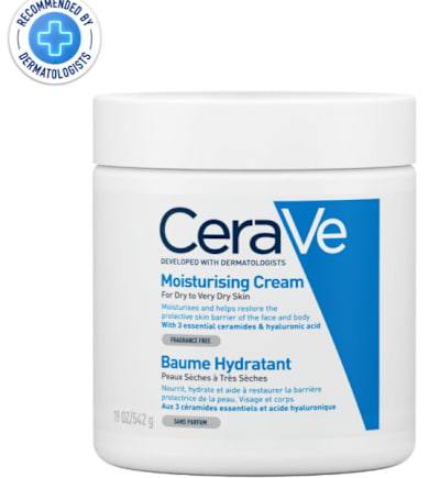 Moisturising Cream for Dry to Very Dry Skin 454g with Hyaluronic Acid & 3 Essential Ceramides