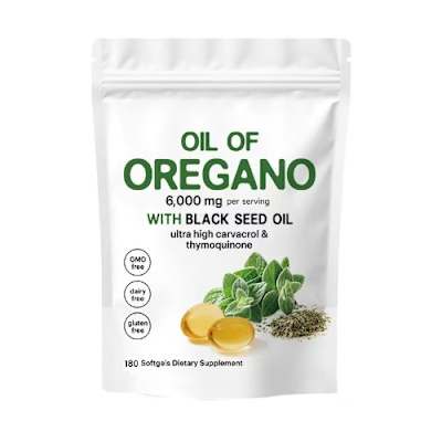 Oil Of Oregano Softgels- 300 Count - 2 In 1 Formulated With Black Seed Oil