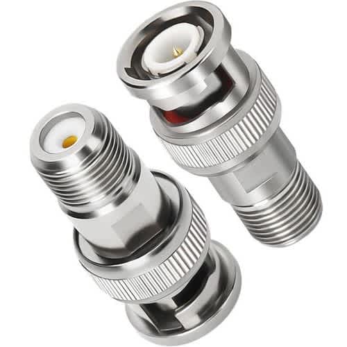 2pcs) Bnc Male To F Female Coax Connector Coupler