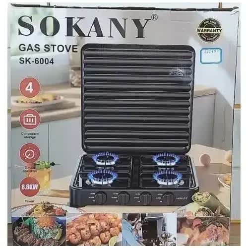 Auto-ignition Sokany Gas Stove Cooker - 4 Burners'