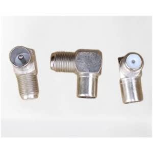 90 Degree Right Angled Tv Aerial Antenna Plug Connector - 100pcs