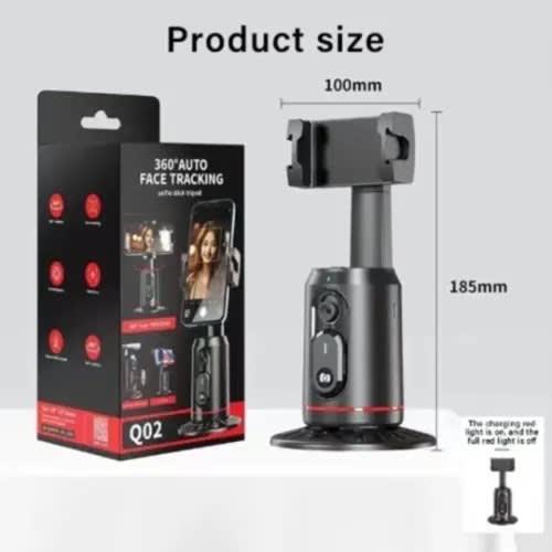 Q02 360 Auto Face Tracking Phone Holder/selfie Stick