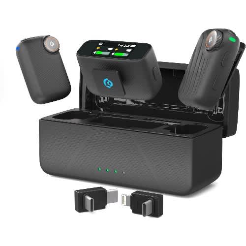 Pure Q1 Wireless Microphone For iPhone, Android & Camera Ai Noise-cancelling Mic