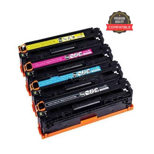 304a Set - Cc530a Cc531a Cc532a Cc533a - Black - Cyan - Magenta & Yellow Toner