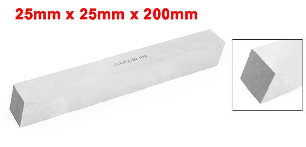 HSS Square Lathe Tool Bit Boring Bar Fly Cutter - 25mm X 25mm X 200mm  - White