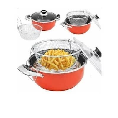 3-in-1 Non-stick Cooker / Fryer And Steamer - 28cm
