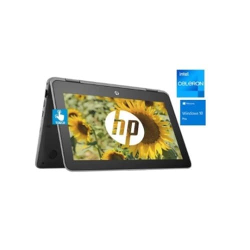 Hp Probook 11 X360 - 128gb Ssd-touchscreen-intel Celeron-4gb Ram-windows 10 With Mouse