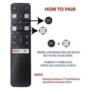 Tcl Short Tv Remote Control For Tcl Smart Led Lcd With Netflix