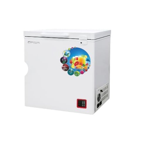 Qasa Solar Ac/dc Chest Freezer With Panel And Battery