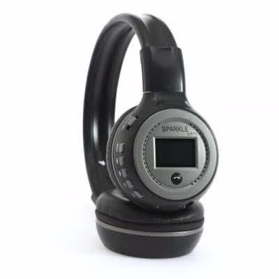 Bluetooth Headset with Fm & Memory Card Slot - B570 - Black