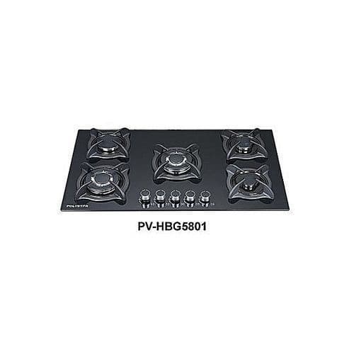 Tempered Glass 5 Built-in Gas Hob - Pv-hbg5801- 7mm Thick