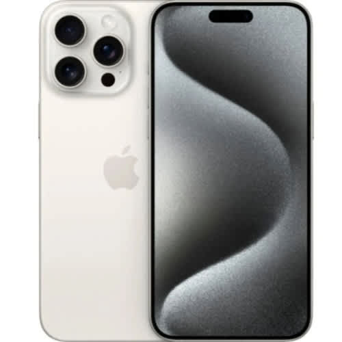 iPhone 15 Pro Max - 6.7" - 512GB ROM - 8GB RAM – Single Sim - iOS 17 - 4441mAh – White Titanium