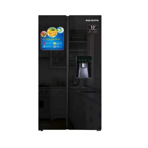 436L Side By Side Inverter Mirror Face Refrigerator With Water Dispenser