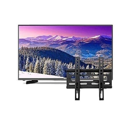 32" LED TV + Free Wall Bracket - Black