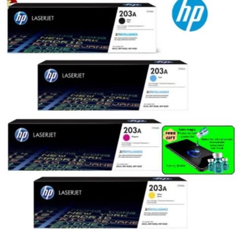 203a 1 Set Toner Cartridge - Black Cf540a - Cyan Cf541a-Yellow Cf542a -Magenta Cf543a