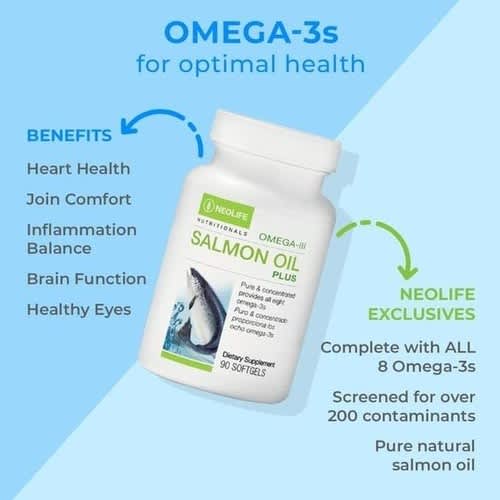 Neolife Omega 3 Salmon Oil Plus - 90 Capsules