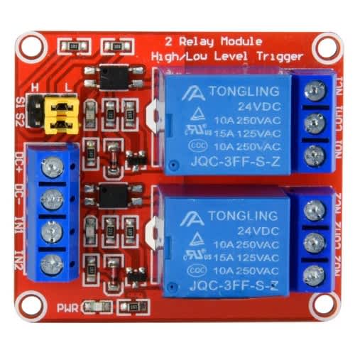2-Channel Relay Module - 24V/10A