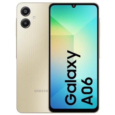 Galaxy A06 - 6.7" - 64GB ROM - 4GB RAM - 4G LTE - Dual SIM - Fingerprint - 5000mAh - Gold
