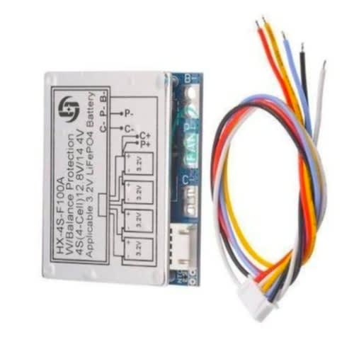 4s 100a 12.8v/14.4v Lifepo4 Battery Management System Board With Balance Protection