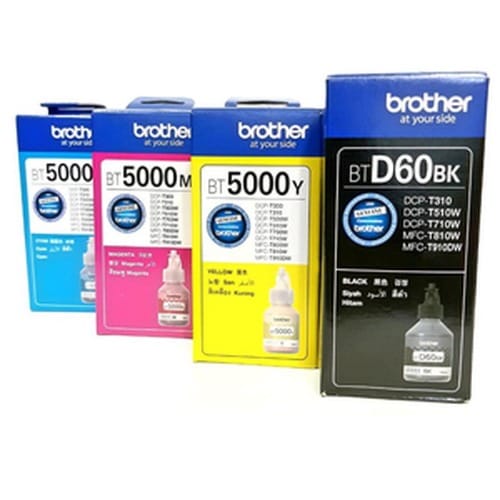 D60k Black - Bt5000 Cyan - Magenta - Yellow For Brother Ink Tank