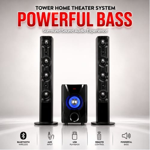 Dj-665 High-class Home Cinema System Surround Sound With 8-inch Hi-bass Subwoofer