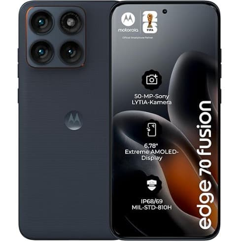 Edge 70 Fusion 5G - 6.78" - 256GB ROM - 12GB RAM - Nano SIM - Fingerprint - 5200mAh - Silhouette