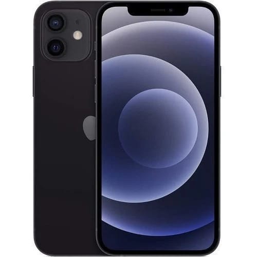 iPhone 12 - 6.1"- 128GB ROM - 4GB RAM - Single Sim - 2815mah - Pouch & Screen Protector - Black