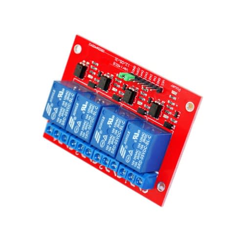 4-channel Relay Module Red Board Oky3013-1 5v 12v
