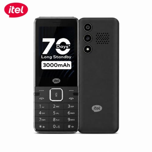 It5627 Metal Feature Phone – 3.0" - 3000mah - Triple Sim - Wireless - Black