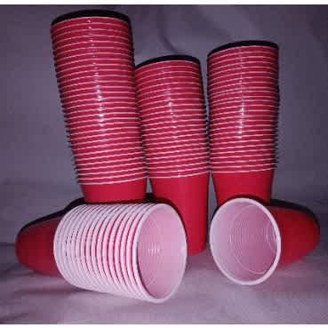 Disposable Red Cups 16oz x 50pcs