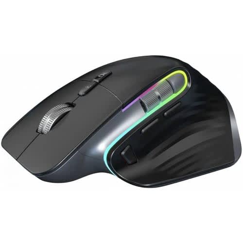 Ergonomic Dual Mode Gaming Mouse Rgb 2.4ghz Wireless Rechargeable Mouse For Multi Device