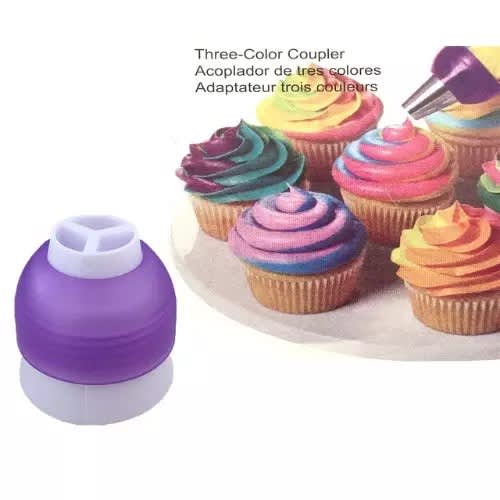 Three-color Coupler Nozzles For Cake Decorating