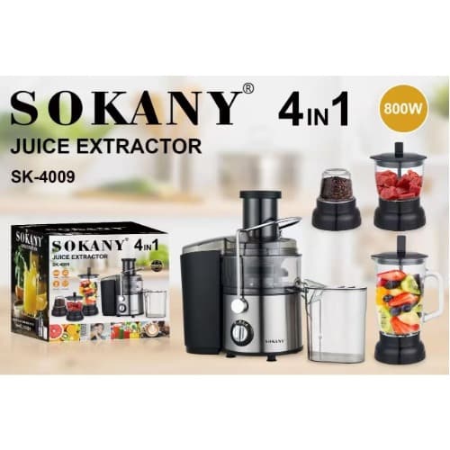 4 In 1 Juice Extractor/ Smoothie Maker/ Grinding And Chopping Machine