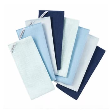 Town & Country Microfiber Cleaning Cloths - 8-piece Set - Multi-colors - 18" X 28"