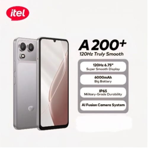 A200+ Ai Fusion Camera - 3GB RAM - 64GB ROM - 6000mah - 6.75"