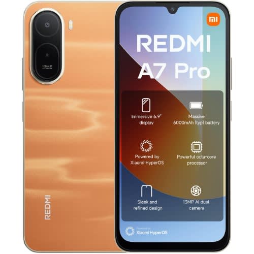REDMI A7 Pro - 6.9" - 128GB ROM - 4GB+4GB RAM - 4G Dual SIM - Fingerprint - 6000mAh - Orange