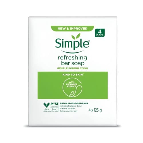Simple Pure Soap Bars Pack- 4x125g